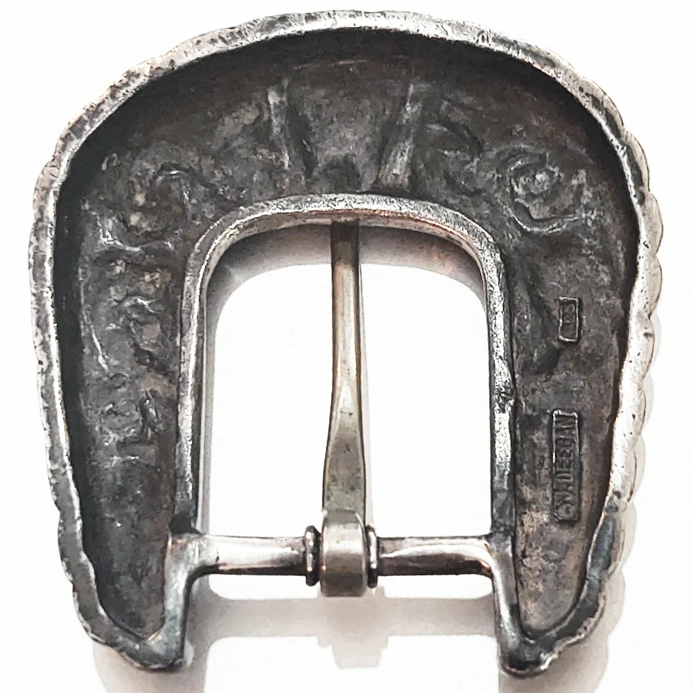 Vintage Designer Jeff Deegan Sterling Silver 4 piece Western Belt Buckle…